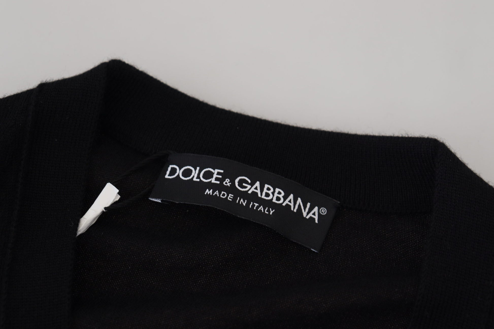 Dolce & Gabbana Black Cashmere Button Down Cardigan Sweater Dolce & Gabbana