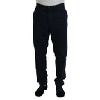 Dolce & Gabbana Blue Cotton Dress Formal Men Pants