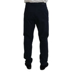 Dolce & Gabbana Blue Cotton Dress Formal Men Pants