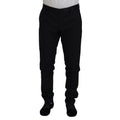 Dolce & Gabbana Black Wool Chino Dress Formal Pants