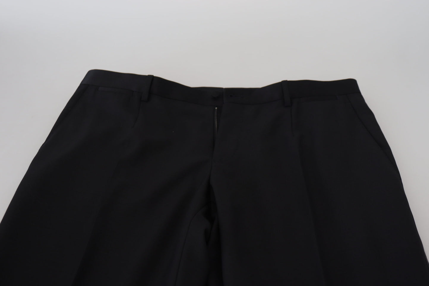 Dolce & Gabbana Black Wool Chino Dress Formal Pants Dolce & Gabbana