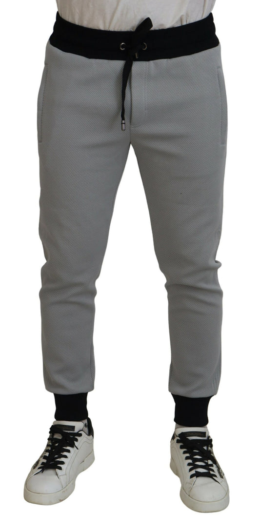 Dolce & Gabbana Gray Polyester Sweatpants Jogger Pants Dolce & Gabbana
