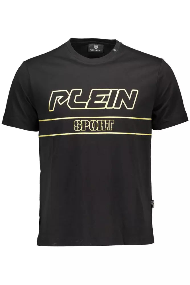 Plein Sport Black Cotton Men T-Shirt Plein Sport