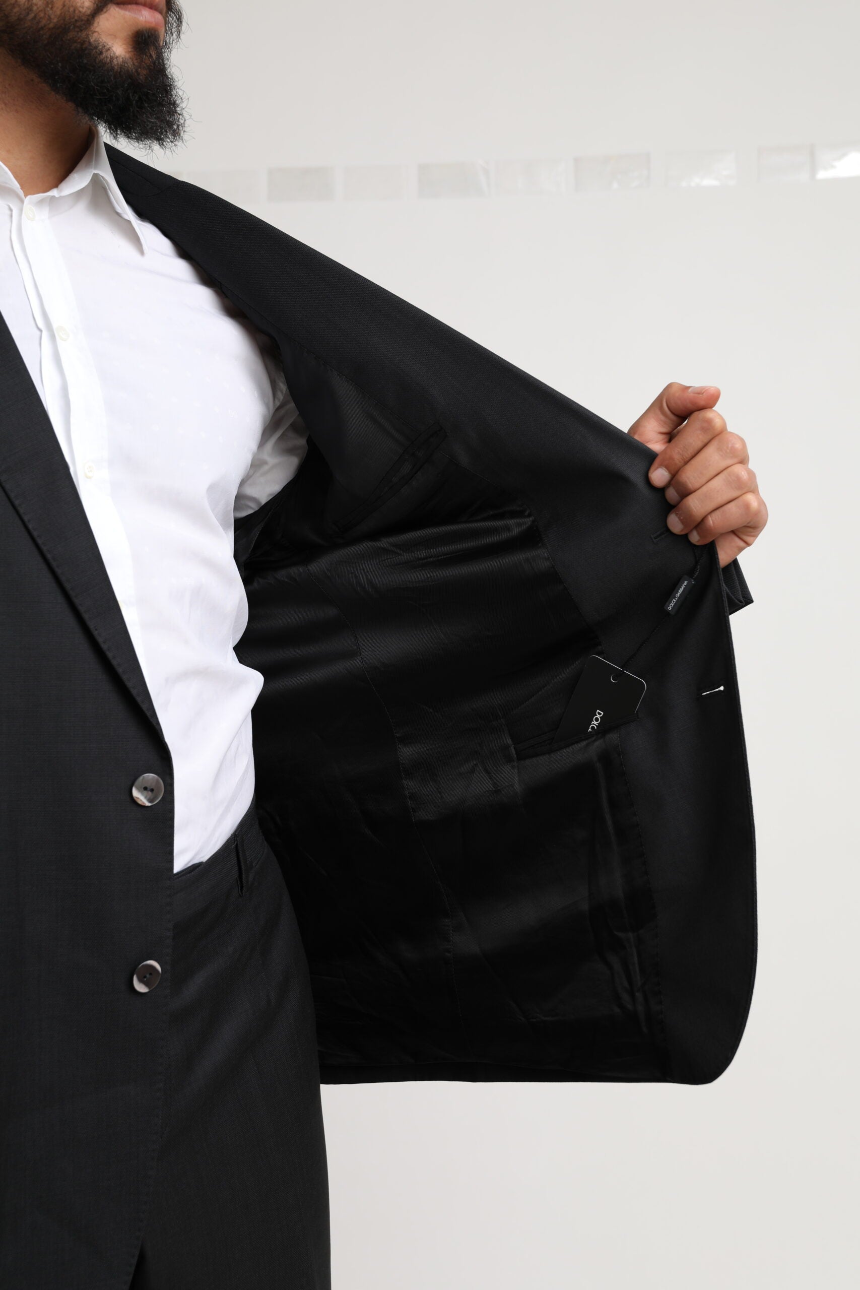 Dolce & Gabbana Black MARTINI Single Breasted 2 Piece Suit Dolce & Gabbana