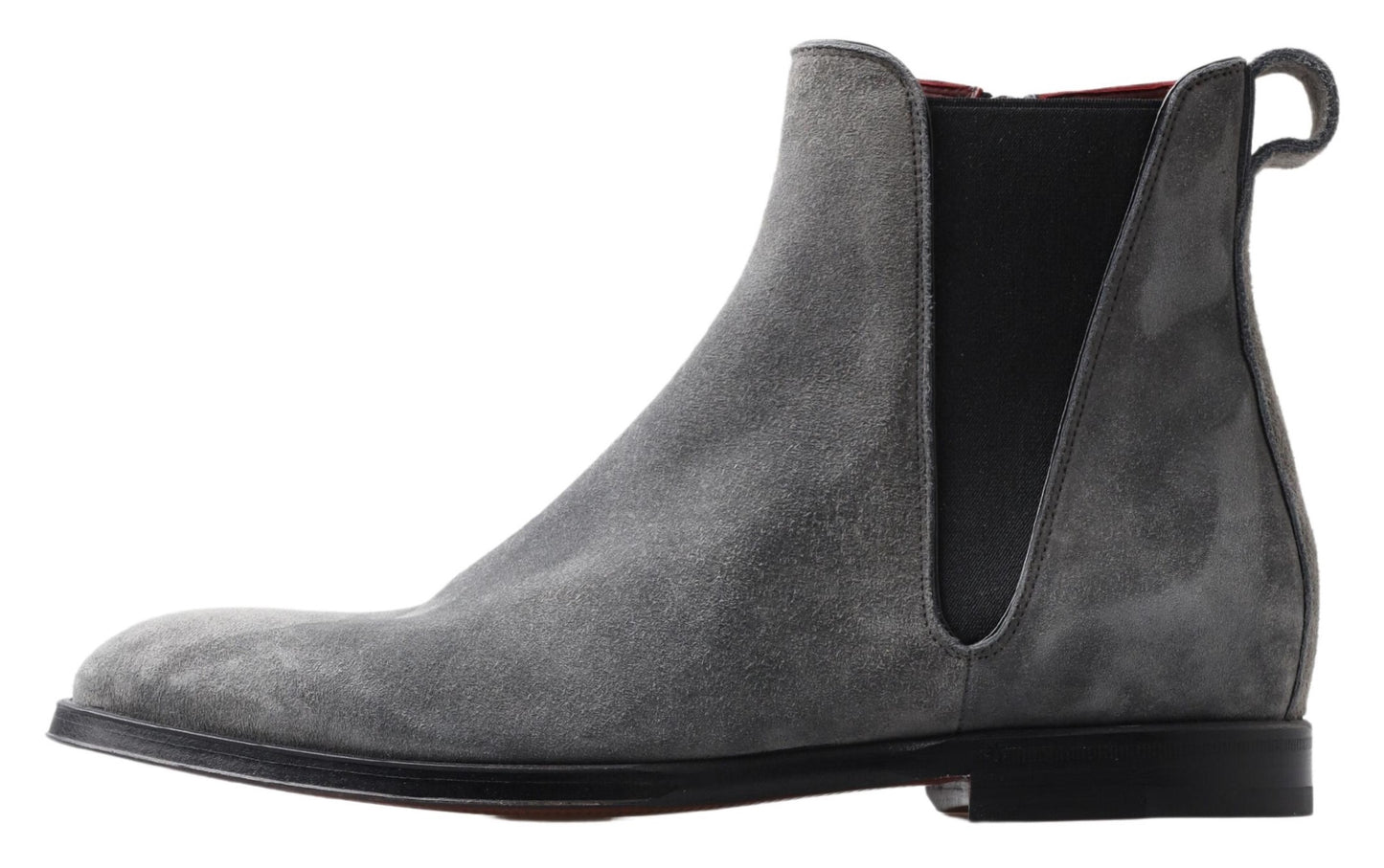 Dolce & Gabbana Gray Leather Men Ankle Boots Shoes Dolce & Gabbana