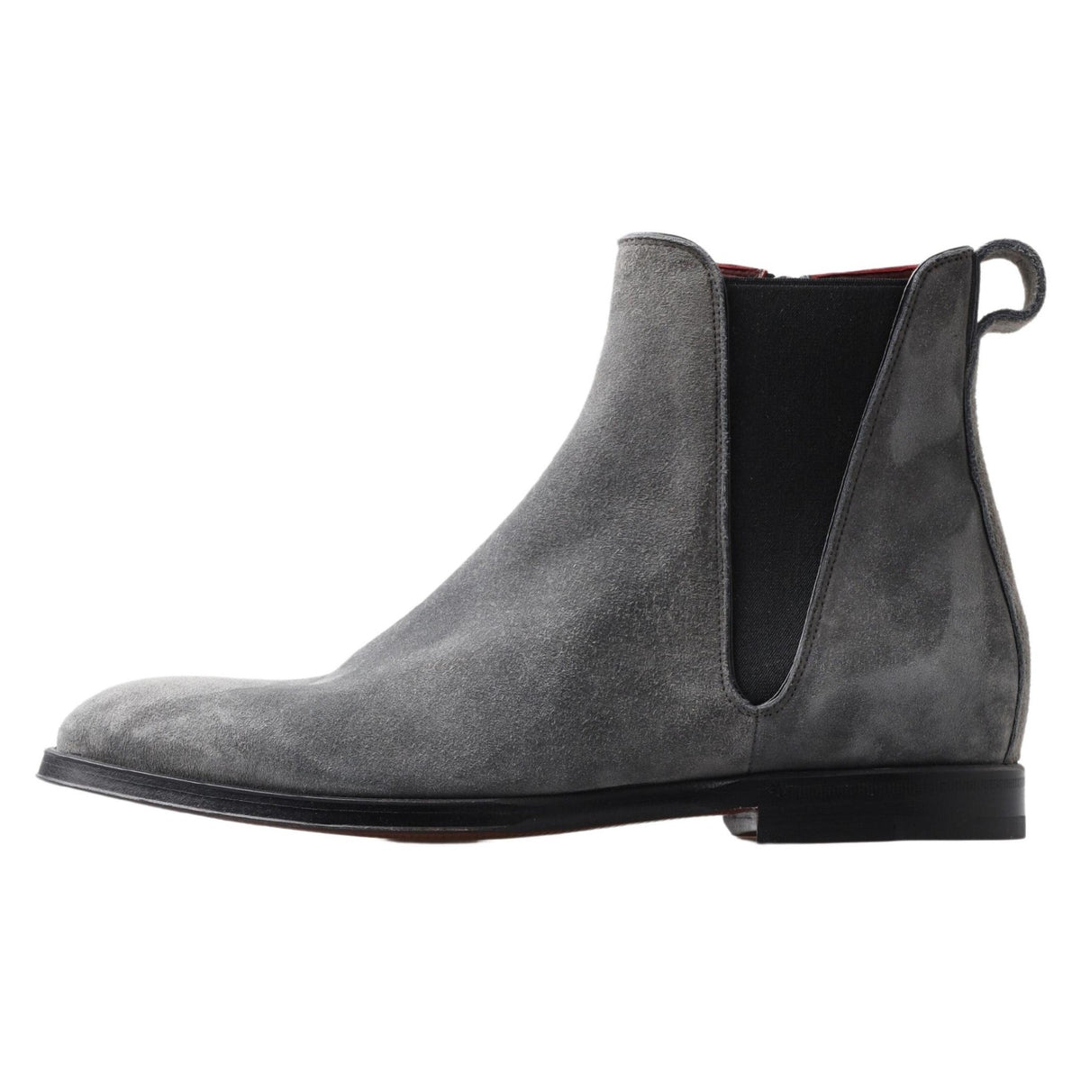 Dolce & Gabbana Gray Leather Men Ankle Boots Shoes