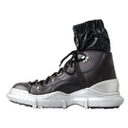 Dolce & Gabbana Black Nylon Galileo High Top Sneakers Shoes