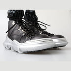 Dolce & Gabbana Black Nylon Galileo High Top Sneakers Shoes