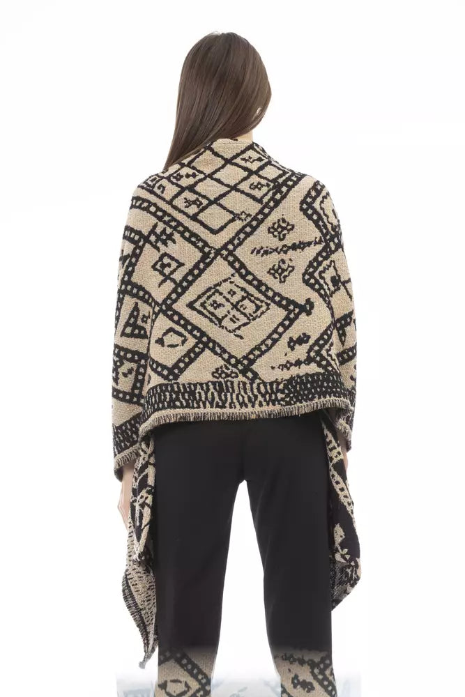 Alpha Studio Brown Wool Women Scarf Alpha Studio