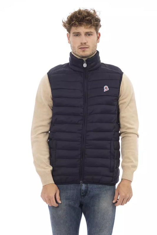 Invicta Blue Polyamide Sleveless Jacket Invicta