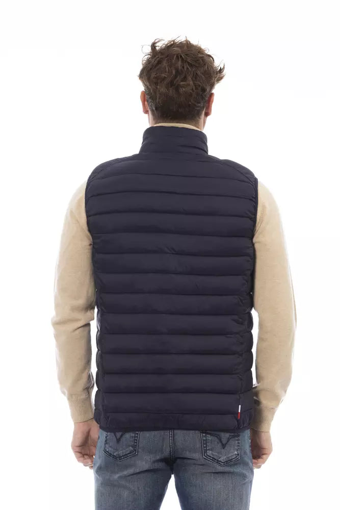 Invicta Blue Polyamide Sleveless Jacket Invicta