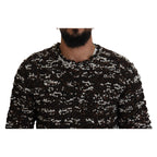 Dolce & Gabbana Brown Knitted Wool Fatto A Mano Sweater
