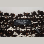 Dolce & Gabbana Brown Knitted Wool Fatto A Mano Sweater