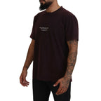 Dolce & Gabbana Bordeaux Crewneck Short Sleeve T-shirt