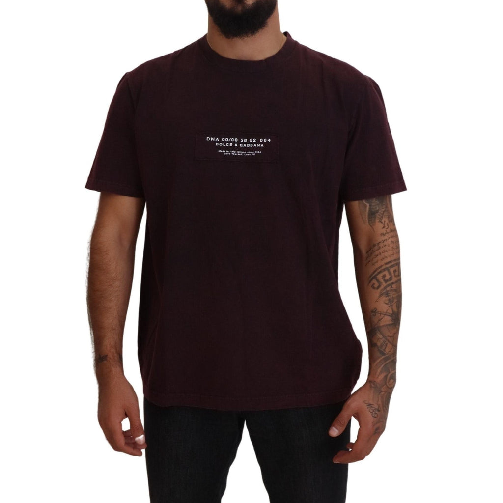 Dolce & Gabbana Bordeaux Crewneck Short Sleeve T-shirt