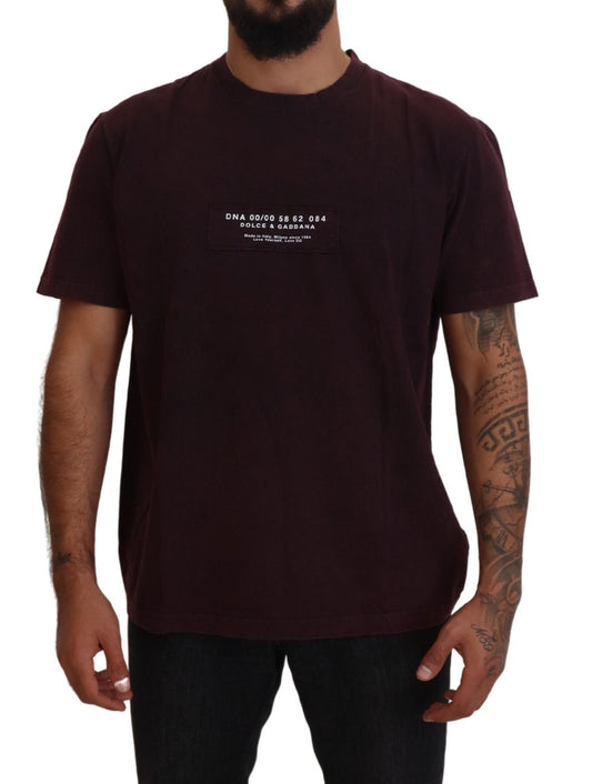Dolce & Gabbana Bordeaux Crewneck Short Sleeve T-shirt Dolce & Gabbana