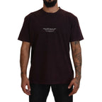 Dolce & Gabbana Bordeaux Crewneck Short Sleeve T-shirt