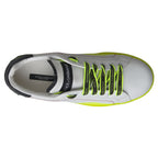 Dolce & Gabbana White Yellow Portofino Leather Sneakers Shoes