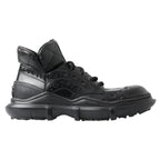 Dolce & Gabbana Black Leather Ankle Casual Boots