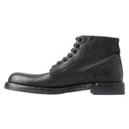 Dolce & Gabbana Black Horse Leather Perugino Boots