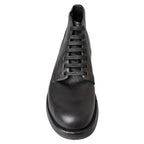 Dolce & Gabbana Black Horse Leather Perugino Boots