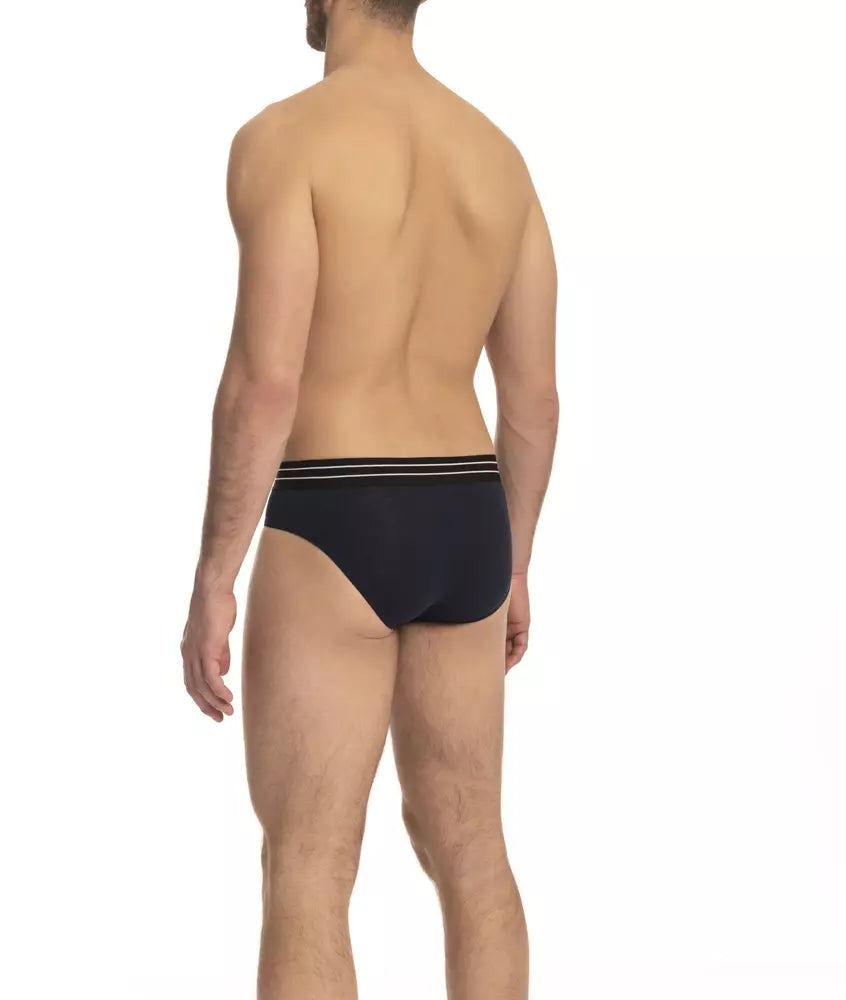 Cavalli Class Blue Cotton Men's Underwear Tri-Pack