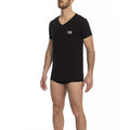 Cavalli Class Black Cotton Men T-Shirt