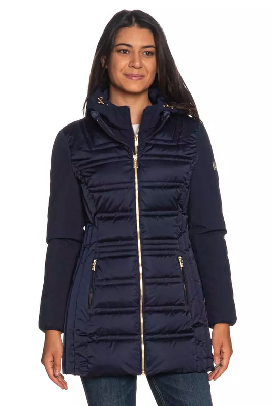 Yes Zee Blue Polyester Women's Jacket Yes Zee