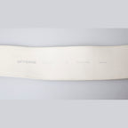 GF Ferre Off White Waxed Cotton Wide Fashion Waistband Belt