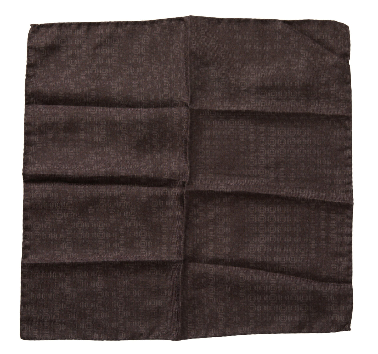 Dolce & Gabbana Brown Patterned Silk Square Handkerchief Scarf Dolce & Gabbana