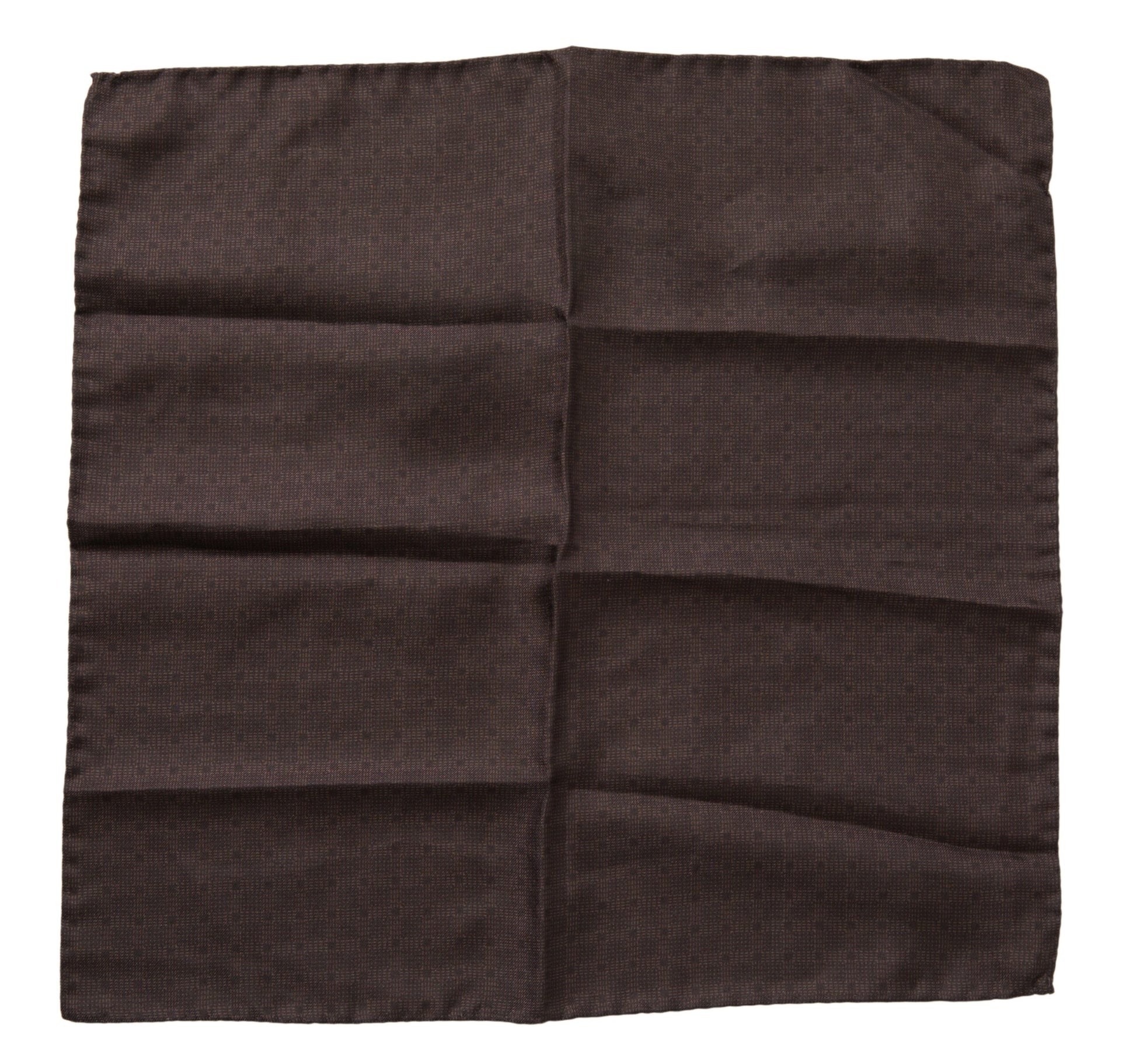 Dolce & Gabbana Brown Patterned Silk Square Handkerchief Scarf Dolce & Gabbana