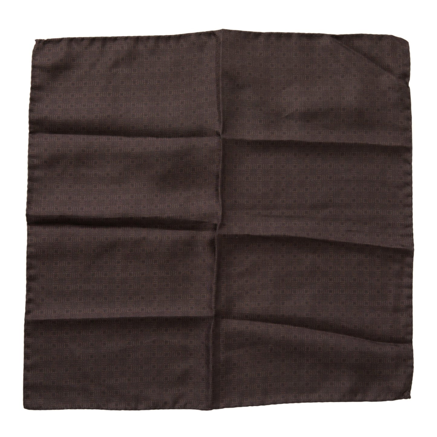 Dolce & Gabbana Brown Patterned Silk Square Handkerchief Scarf Dolce & Gabbana