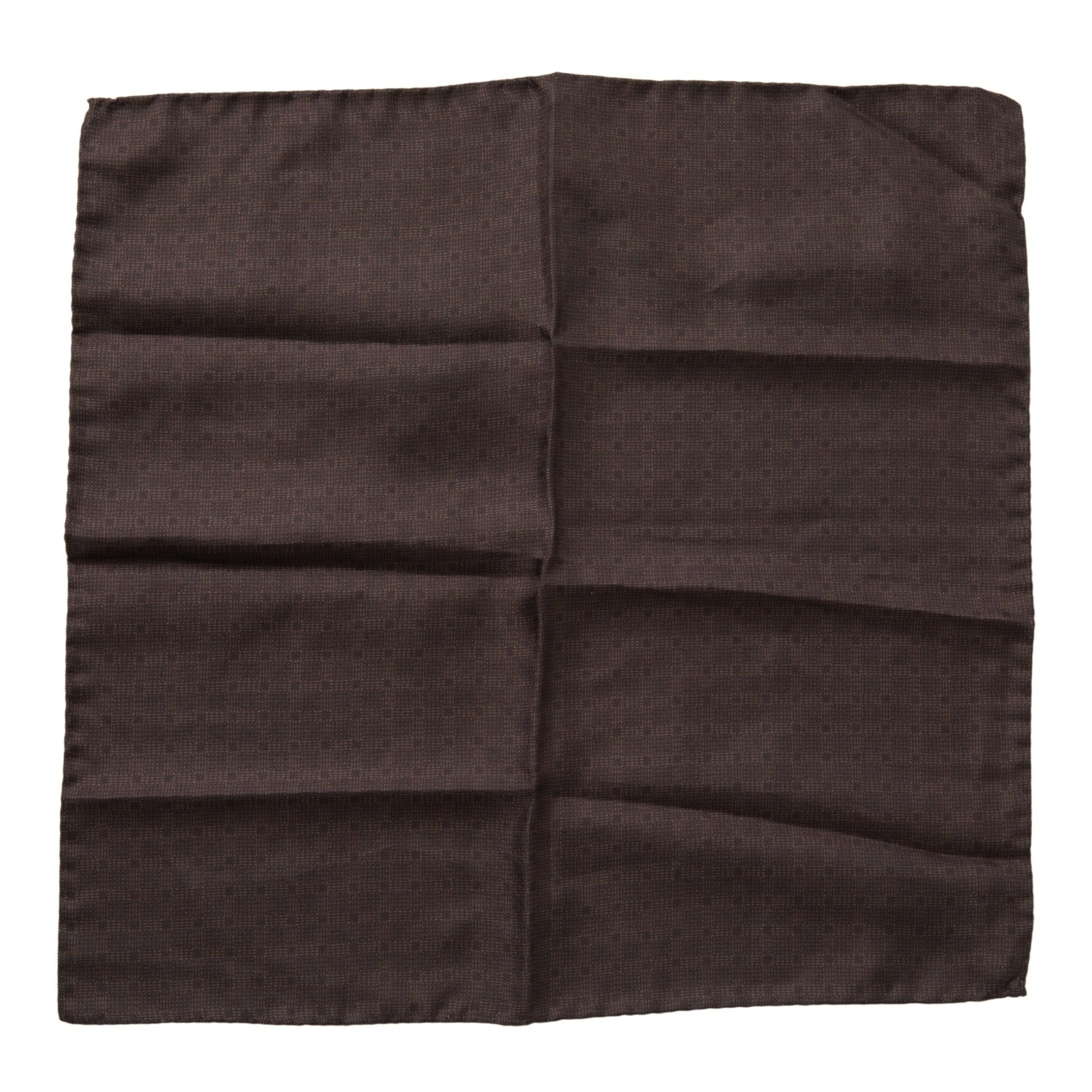 Dolce & Gabbana Brown Patterned Silk Square Handkerchief Scarf Dolce & Gabbana