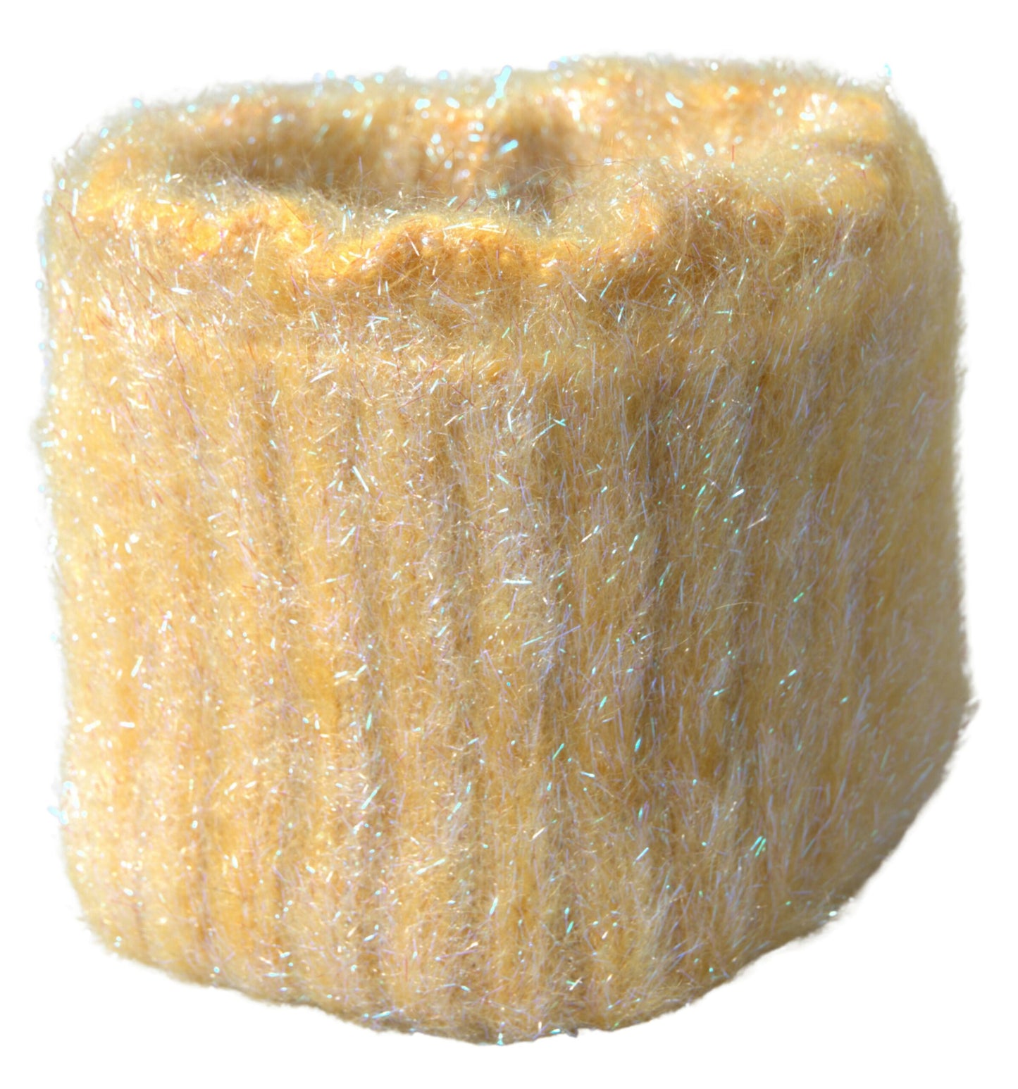 Dolce & Gabbana Yellow Polyester Mohair Fiber Neck Wrap Scarf Dolce & Gabbana