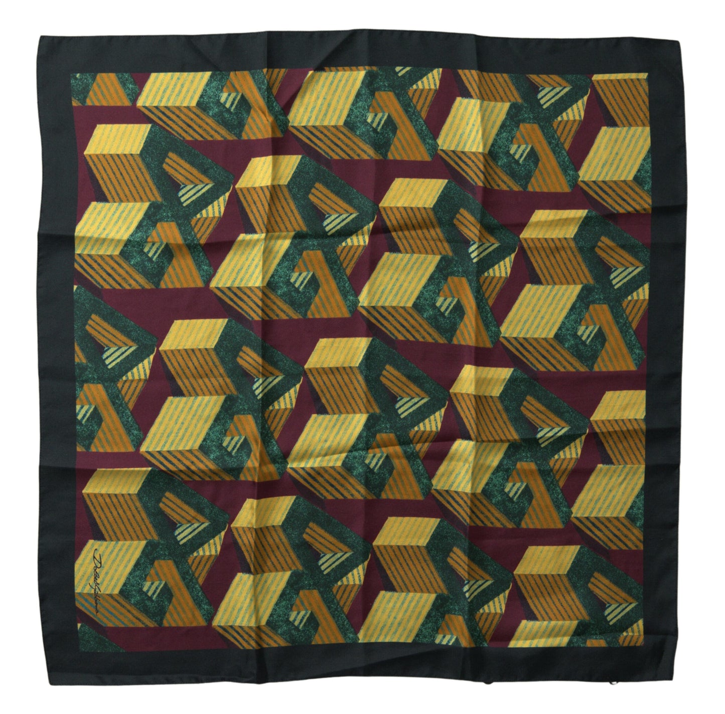 Dolce & Gabbana Multicolor Printed Square Handkerchief Scarf Dolce & Gabbana