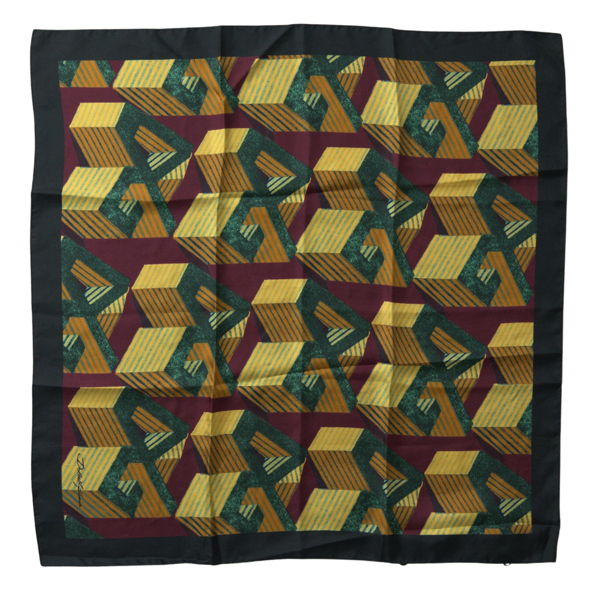 Dolce & Gabbana Multicolor Printed Square Handkerchief Scarf Dolce & Gabbana