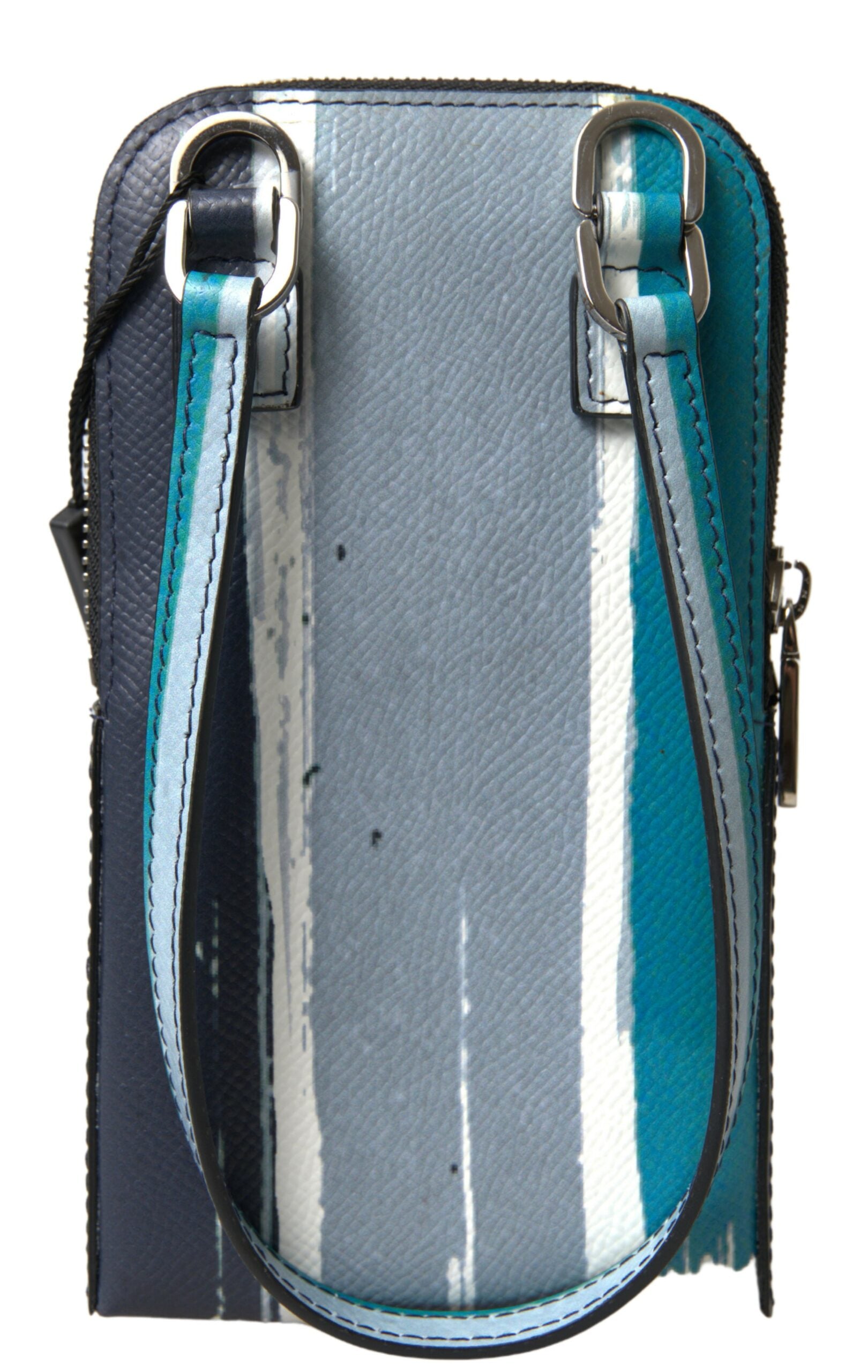 Dolce & Gabbana Blue Leather Purse Crossbody Sling Phone Bag Unisex Dolce & Gabbana