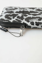 Dolce & Gabbana Gray Leopard Leather Men Purse Crossbody Sling Phone Bag - Eljoys Fashion 