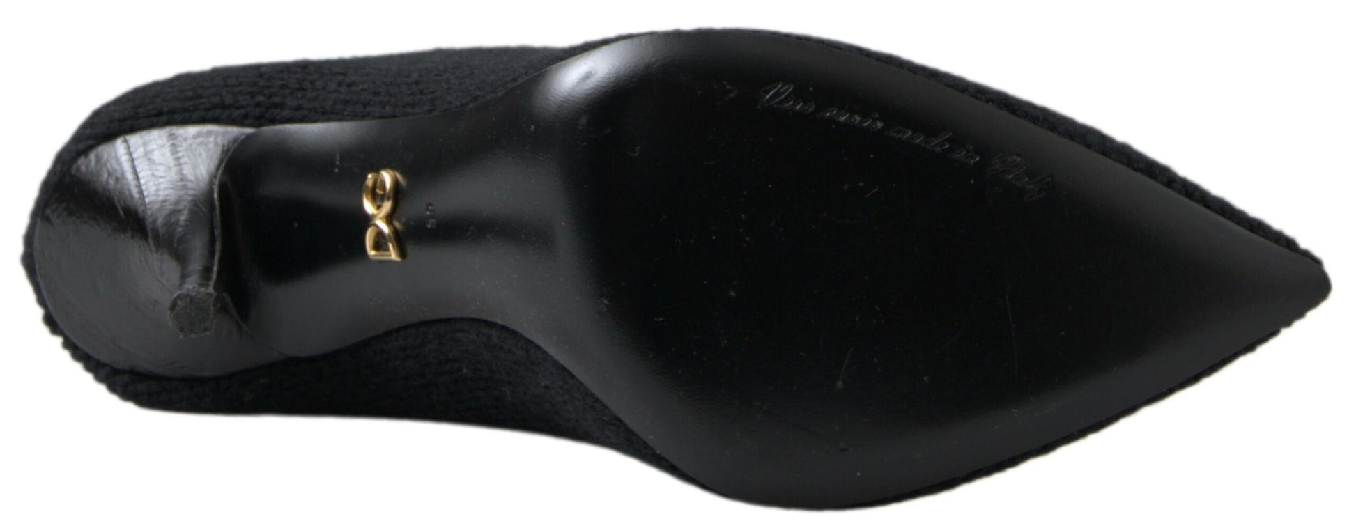 Dolce & Gabbana Black Stiletto Heel Mid Calf Women Boot Shoes Dolce & Gabbana