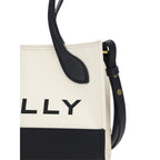 Bally White and Black Leather Mini Handbag