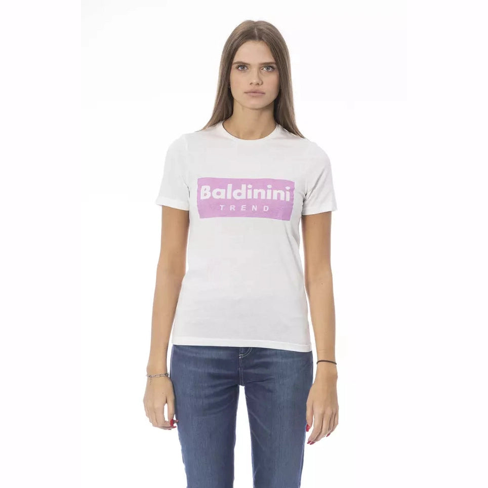 Baldinini Trend White Cotton Women T-Shirt