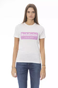 Baldinini Trend White Cotton T-Shirt Baldinini Trend