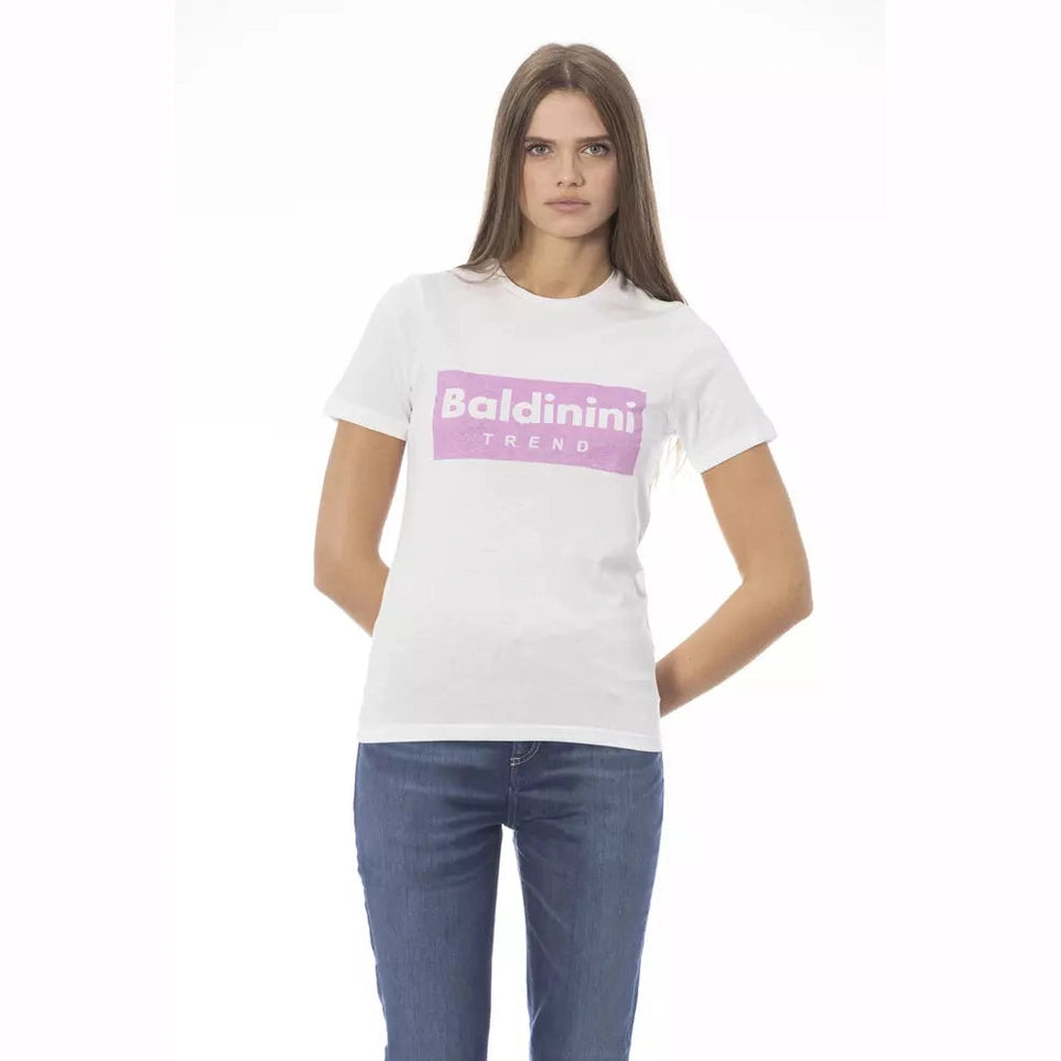 Baldinini Trend White Cotton Women T-Shirt