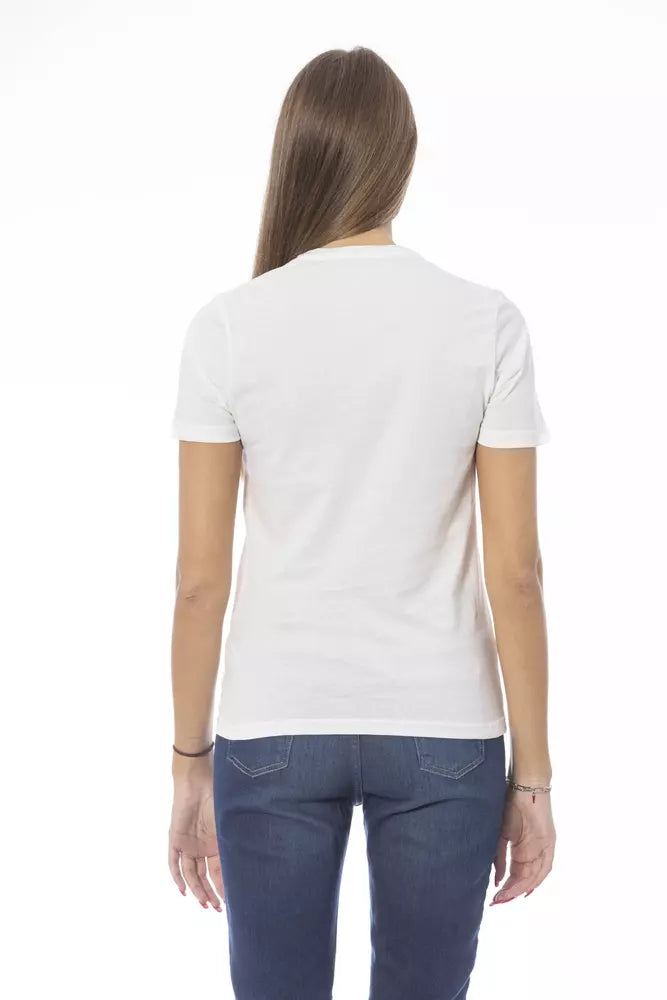Baldinini Trend White Cotton T-Shirt Baldinini Trend
