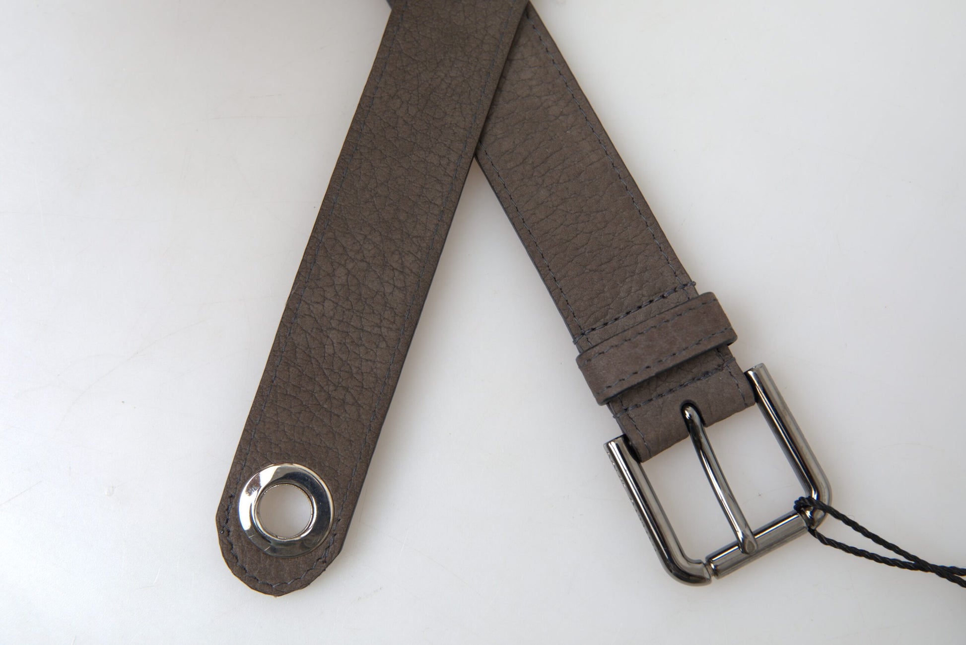 Dolce & Gabbana Brown Leather Metal Buckle Men Cintura Belt Dolce & Gabbana