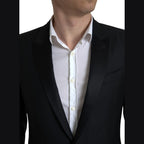 Dolce & Gabbana Black Wool Single Breasted MARTINI Blazer