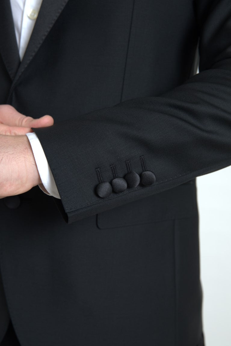 Dolce & Gabbana Black Wool Single Breasted MARTINI Blazer Dolce & Gabbana