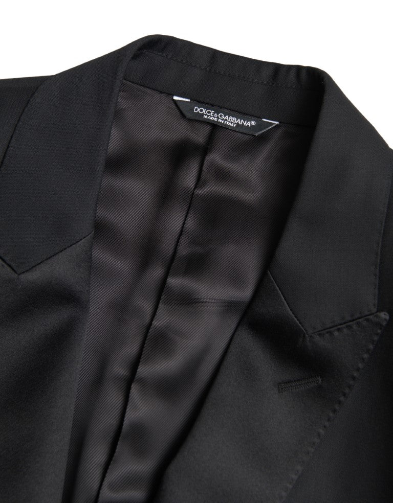 Dolce & Gabbana Black Wool Single Breasted MARTINI Blazer Dolce & Gabbana