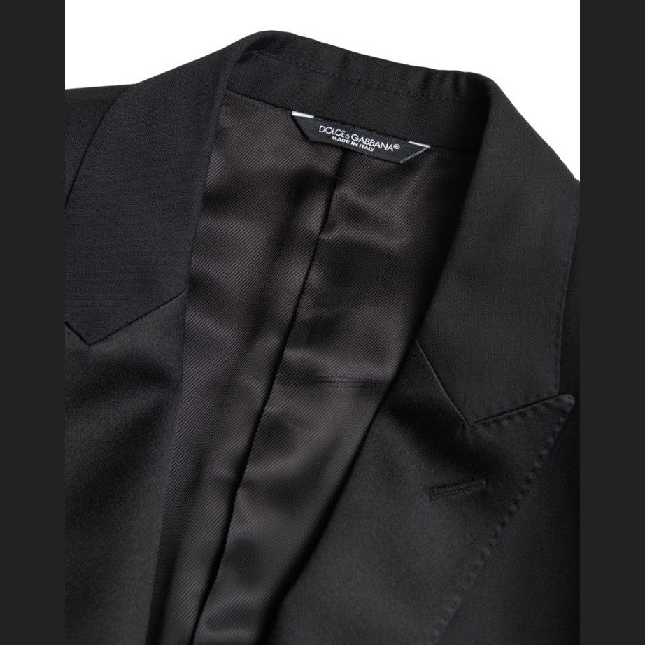 Dolce & Gabbana Black Wool Single Breasted MARTINI Blazer