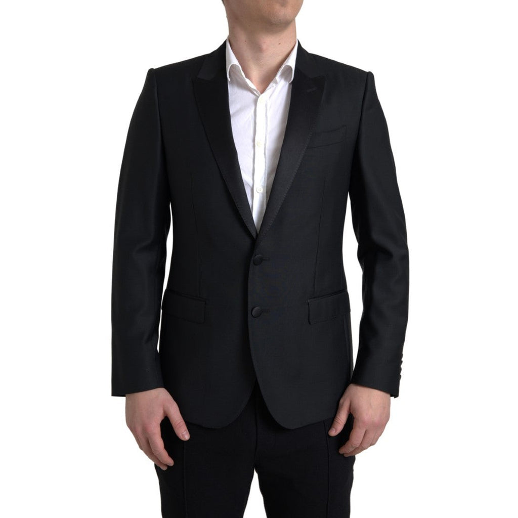 Dolce & Gabbana Black Wool Single Breasted MARTINI Blazer
